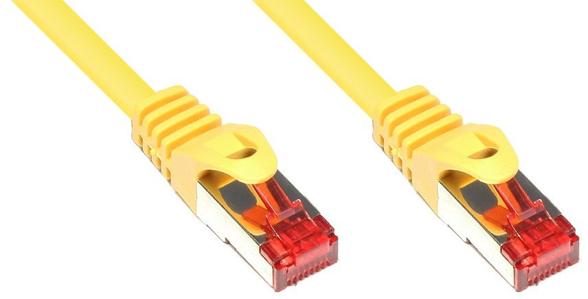 EAN 4014619771820 - Alcasa 0.25m, Cat. 6, S/FTP cable de red Amarillo 0,25 m Cat6 S/FTP (S-STP) imagen 1