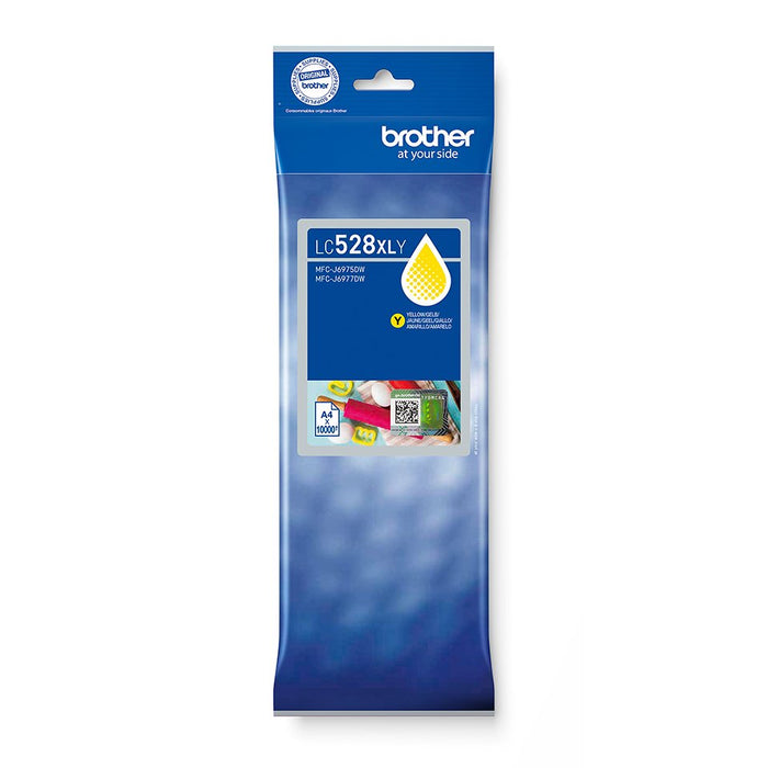 EAN 4977766843072 - Brother LC528XLY Yellow Ink Cartridge cartucho de tinta 1 pieza(s) Original Ultra High Yield Amarillo imagen 1
