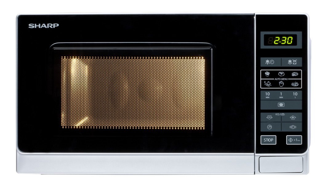 EAN 4974019744292 - Sharp Home Appliances R-242INW microondas Plata Solo microondas Encimera 20 L 800 W imagen 1