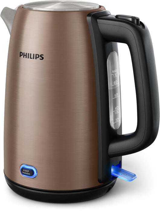 EAN 8720389013867 - Philips Viva Collection HD9355/92 tetera eléctrica 1,7 L 1900 W Negro, Cobre imagen 2