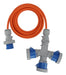 EAN 4007123697281 - Brennenstuhl 1167670205 base múltiple 5 m 3 salidas AC Exterior Naranja, Azul, Gris imagen 1