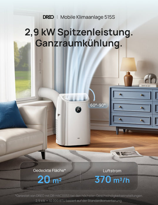 EAN 810142859981 - Dreo 515S aire acondicionado portátil 1,5 L 65 dB 3500 W Blanco imagen 5