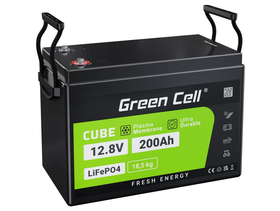 EAN 5904326373884 - Green Cell akumulator LiFePO4 200Ah 12.8V 2560Wh Litowo-¯elazowo-Fosforanowy do Kampera, Paneli solarnych imagen 1