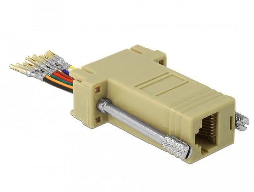 EAN 4043619661640 - DeLOCK 66164 cambiador de género para cable Sub-D 9 pin Rj-45 Negro, Gris, Acero inoxidable imagen 2