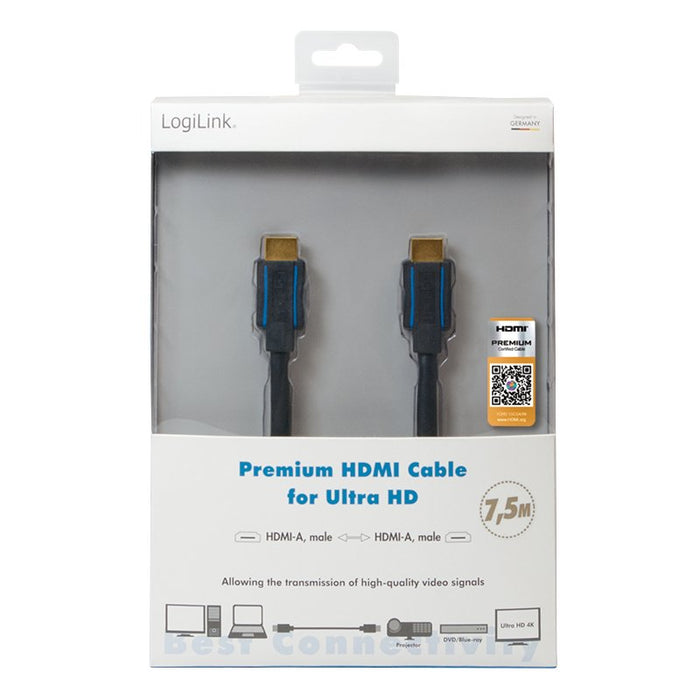 EAN 4052792041132 - LogiLink CHB007 cable HDMI 7,5 m HDMI tipo A (Estándar) Negro imagen 6