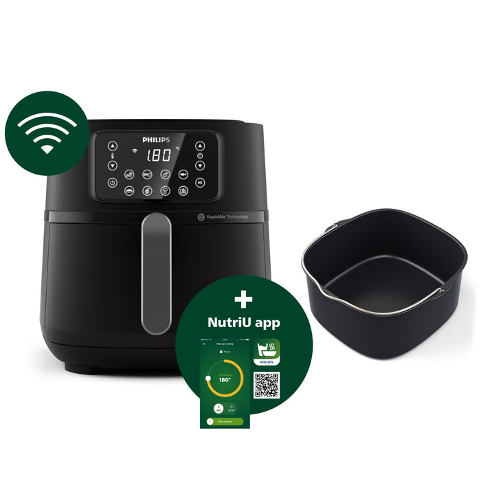 EAN 8720389015045 - Philips 5000 series HD9285/93 freidora Sencillo 7,2 L Independiente 2000 W Freidora de aire caliente Negr imagen 2