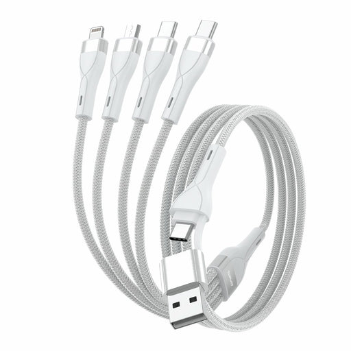 EAN 5012786030107 - 4smarts 541024 cable USB 1,2 m USB A/USB C USB C/Micro USB-A/Lightning Blanco imagen 2