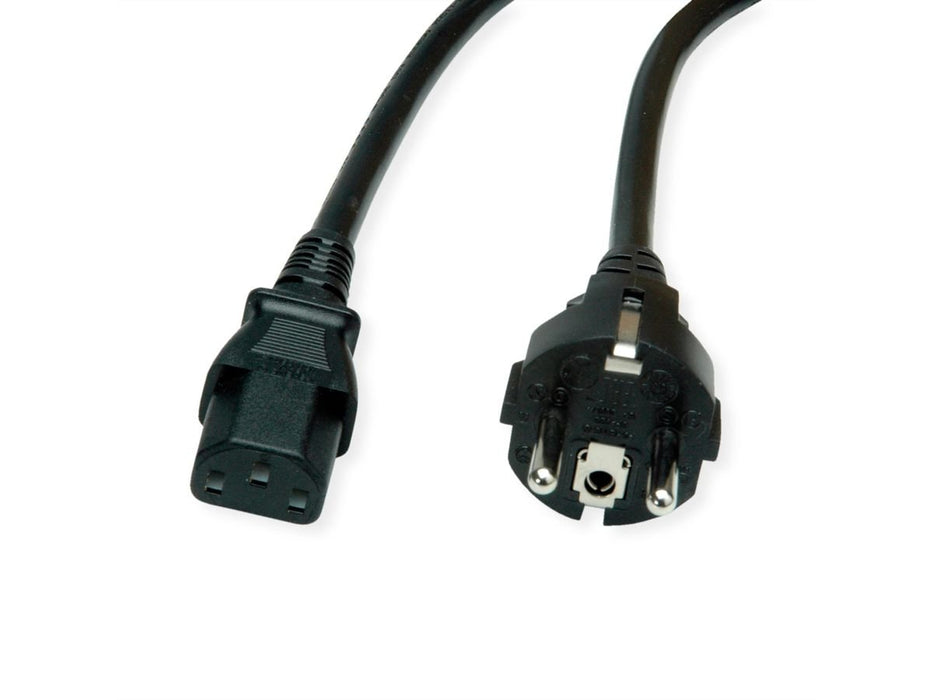 EAN 7630049632110 - VALUE 19.99.1024 cable de transmisión Negro 1,8 m Enchufe tipo E+F C13 acoplador imagen 2