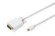 EAN 4016032291473 - Digitus AK-340305-030-W adaptador de cable de vídeo 3 m Mini DisplayPort DVI-D Blanco imagen 1