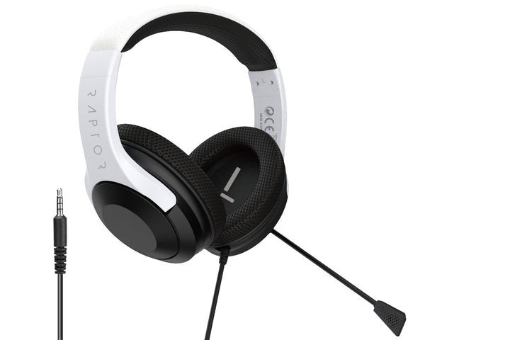EAN 4251236201013 - Raptor Gaming RG-H300-W auricular y casco Auriculares Alámbrico Diadema Juego Negro, Blanco imagen 1