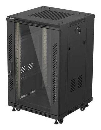 EAN 5901969448269 - Lanberg FF01-6618-12B armario rack 18U Rack o bastidor independiente Negro imagen 1
