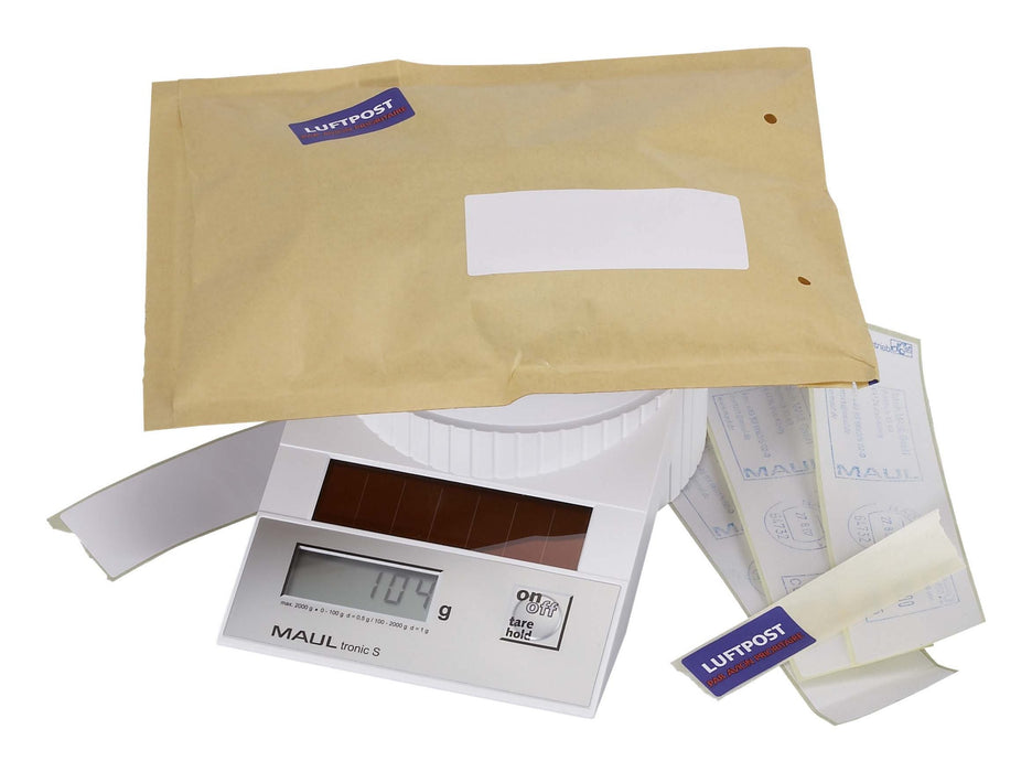 EAN 4002390012287 - MAUL Solar Letter Scales MAULtronic S 2000 g Báscula postal electrónica Blanco imagen 3