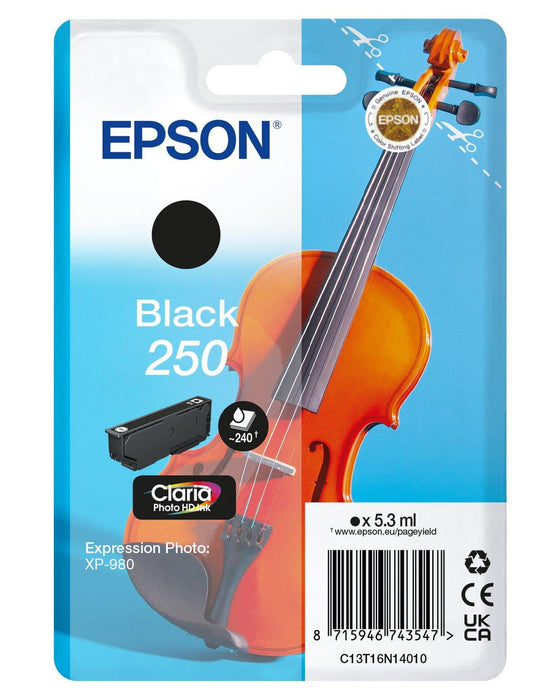 EAN 8715946743547 - Epson 250 Violin Claria Photo HD cartucho de tinta 1 pieza(s) Original Rendimiento estándar imagen 1