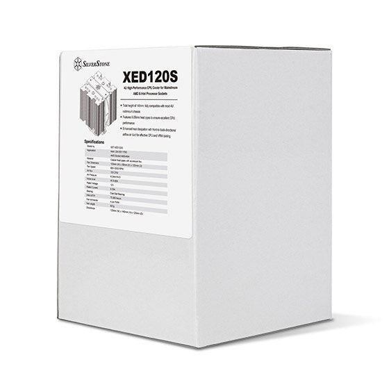 EAN 4710679819884 - Silverstone XED120S Procesador Disipador térmico/Radiador 12 cm Plata 1 pieza(s) imagen 10