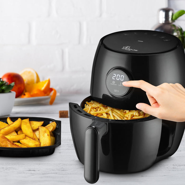 EAN 5906168633218 - Extralink HOME AIR FRYER 2L EU SJ-200 freidora Sencillo Independiente 1000 W Freidora de aire caliente Ne imagen 2