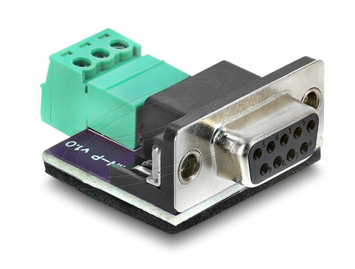 EAN 4043619912933 - DeLOCK 91293 cambiador de género para cable D-Sub 9 3 pin terminal block Negro imagen 1