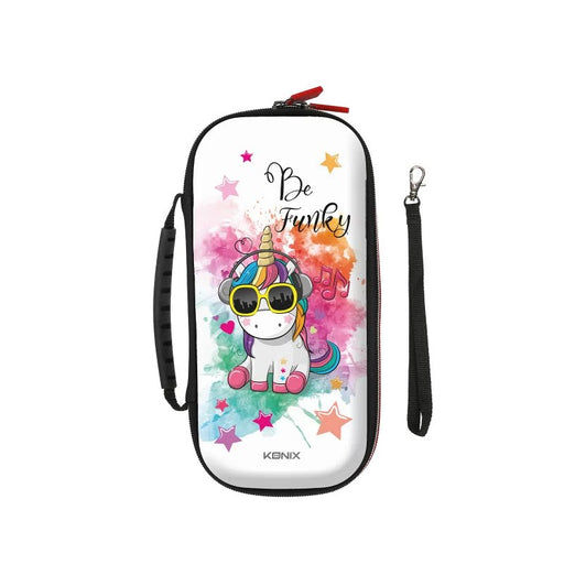 EAN 3328170279680 - Konix Unik Be Funky Funda protectora rígida Nintendo Nylon Multicolor, Blanco imagen 1