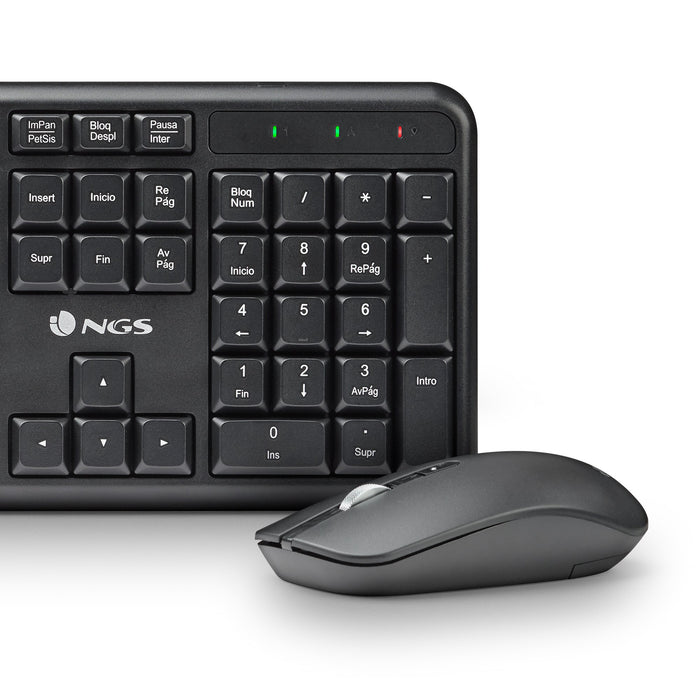 EAN 8435430627497 - NGS SERENITY KIT (QUERTY, ES) teclado Ratón incluido Universal RF inalámbrico QWERTY Español Negro imagen 4