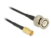 EAN 4043619124985 - DeLOCK 3m, BNC/SMB cable coaxial RG-174 Negro imagen 1