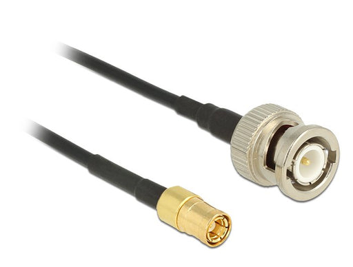 EAN 4043619124978 - DeLOCK 2m, BNC/SMB cable coaxial RG-174 Negro imagen 1