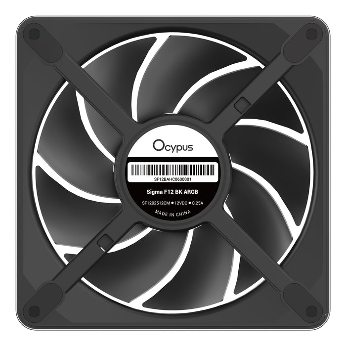 EAN 6977414882949 - Ocypus Sigma F12 BK ARGB Carcasa del ordenador Ventilador 12 cm Negro 1 pieza(s) imagen 6