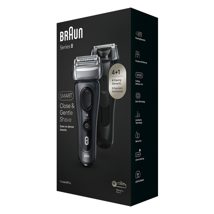 EAN 7500435218009 - Braun Series 8 8513s Máquina de afeitar de láminas Negro imagen 3