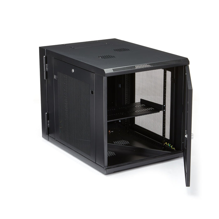 EAN 0065030870436 - StarTech.com RK1232WALHM armario rack Bastidor de pared Negro imagen 4