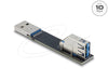 EAN 4043619674213 - DeLOCK 67421 cambiador de género para cable Type-A Negro imagen 1