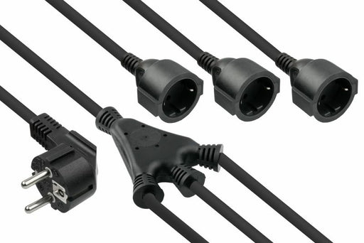 EAN 4066857002860 - Kabelmeister SK0103-S002 cable de transmisión Negro 0,2 m Enchufe tipo E+F 3 x conector C13 imagen 2