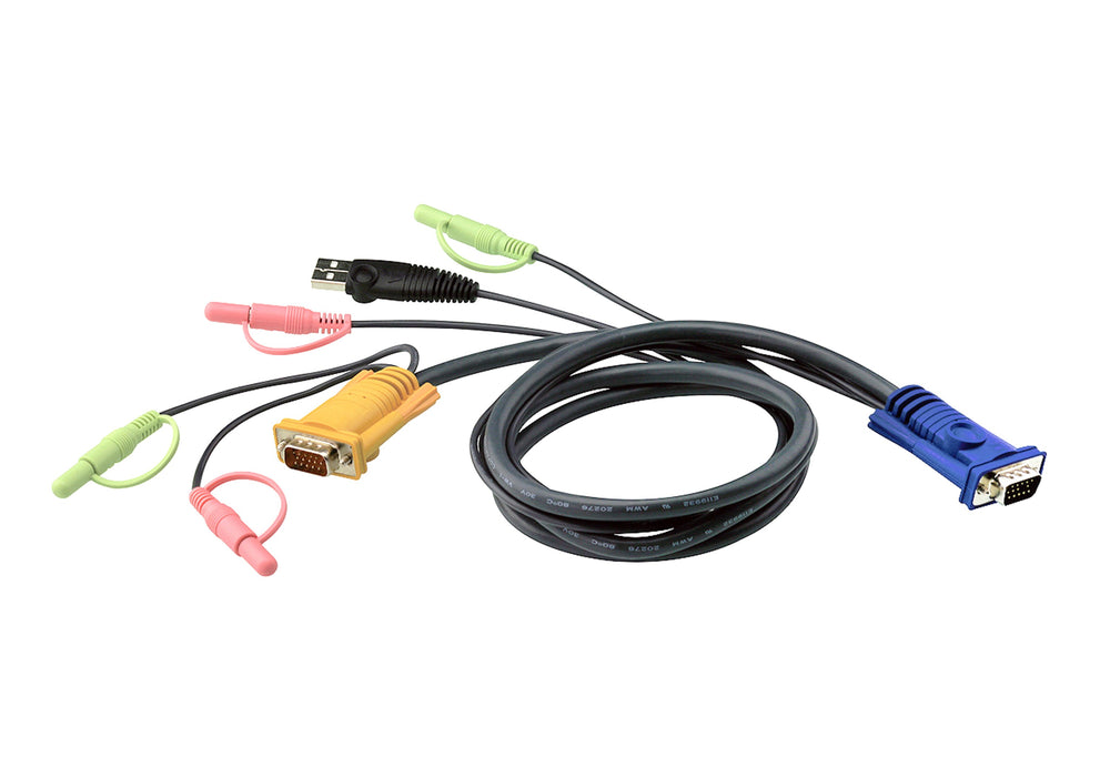 EAN 0672792151057 - ATEN 2L-5302U cable para video, teclado y ratón (kvm) Negro imagen 1
