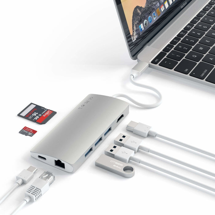 EAN 879961007133 - Satechi ST-TCMA2S base para portátil y replicador de puertos USB 3.2 Gen 1 (3.1 Gen 1) Type-C Plata imagen 4