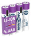 EAN 4013674193967 - Ansmann 1311-0028 pila doméstica Batería recargable AAA Ión de litio imagen 1