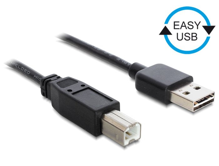 EAN 4043619836840 - DeLOCK 0.5m, USB2.0-A/USB2.0-B cable USB 0,5 m USB A USB B Negro imagen 1