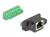 EAN 4043619665891 - DeLOCK 66589 cambiador de género para cable RJ45 8 pin terminal block Negro, Verde imagen 2