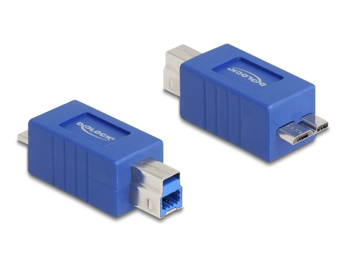 EAN 4043619672158 - DeLOCK 67215 cambiador de género para cable USB Type-B USB Micro-B Azul imagen 1