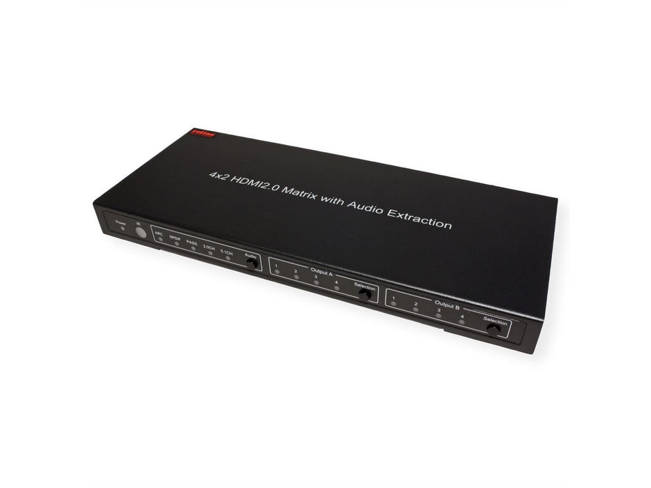 EAN 7630049617537 - ROLINE 4K HDMI Matrix Switch, 4 x 2, with Remote Control Matriz de conmutación AV imagen 2