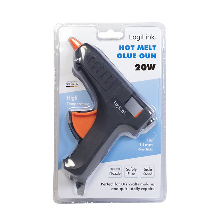 EAN 4052792060881 - LogiLink WZ0051 pistola y lápiz de silicona caliente Pistola de cola termofusible Negro, Naranja 20 W imagen 3