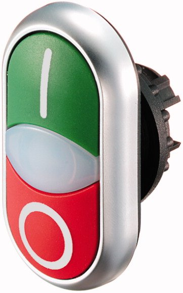 EAN 4015082167004 - Eaton M22-DDL-GR-X1/X0 botonera Cromo, Verde, Rojo imagen 1