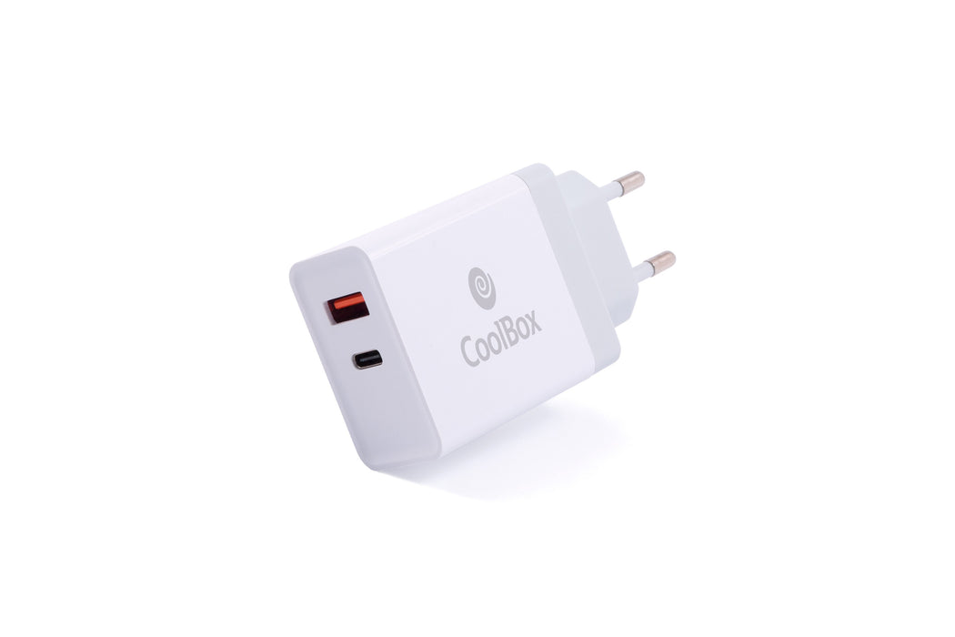 EAN 8436556147746 - CoolBox COO-CUAC-36P cargador de dispositivo móvil Universal Blanco Corriente alterna Carga rápida Interi imagen 3