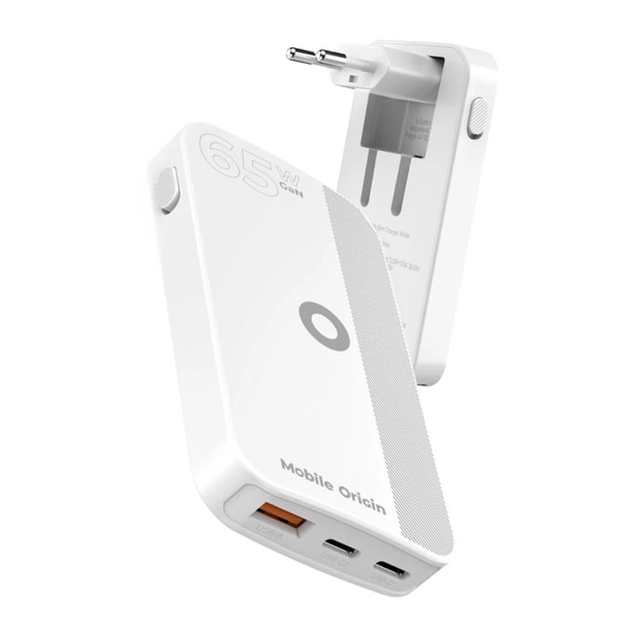 EAN 8594215991786 - Mobile Origin GAN-65W-SLM-WHT cargador de dispositivo móvil Universal Blanco USB Carga rápida Interior imagen 1