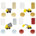EAN 0035051532927 - MGA Entertainment Wonder Factory Never Dry Sand Construction Trucks - Brown + Front Loader imagen 6