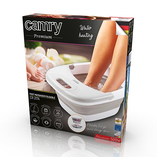 EAN 5902934837606 - Camry Premium CR 2174 bañera de pies 500 W Gris, Blanco imagen 9