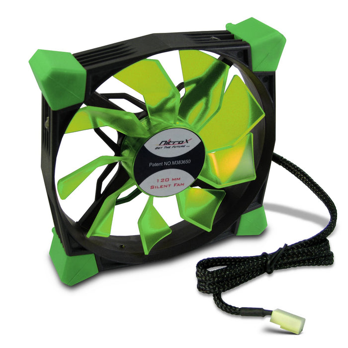 EAN 4260133129962 - Inter-Tech CobaNitrox N-120-GR Carcasa del ordenador Ventilador 12 cm Negro, Verde imagen 1