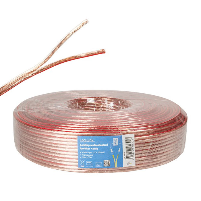 EAN 4052792013023 - LogiLink CA1085 cable de audio 50 m Transparente imagen 3