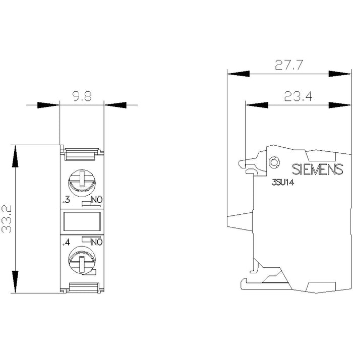 EAN 4011209937215 - Siemens 3SU1400-1AA10-1BA0 contacto auxiliar imagen 5