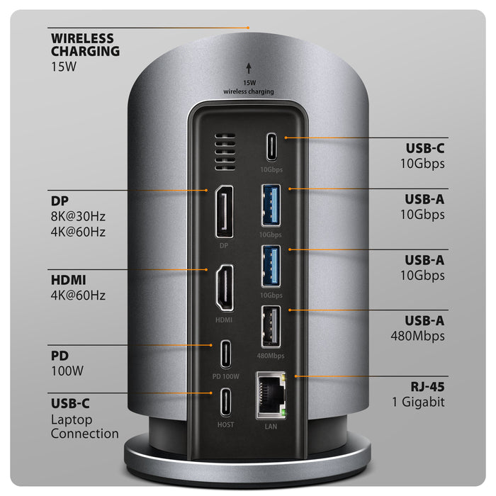 EAN 8595247908735 - Axagon Alámbrico USB 3.2 Gen 2 (3.1 Gen 2) Type-C Gris imagen 3