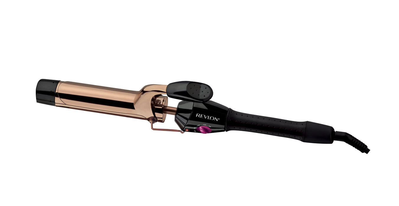 EAN 0761318111597 - Revlon RVIR1159E Utensilio de peinado Rizador de pelo Caliente Negro, Oro rosa imagen 1