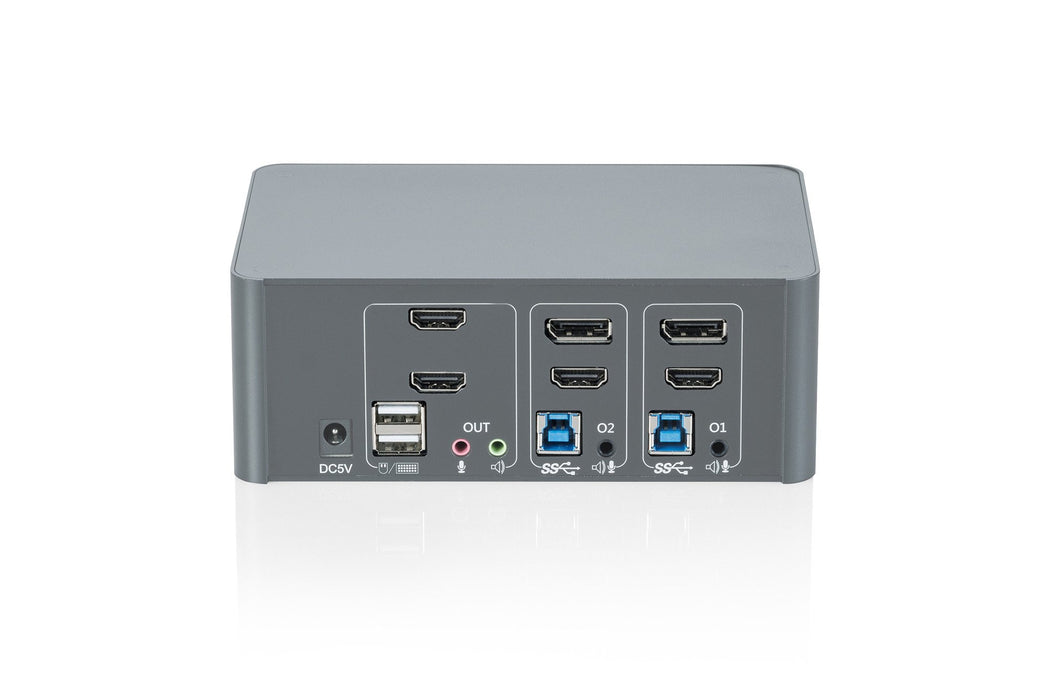 EAN 4016032510086 - Digitus DS-12865 interruptor KVM Gris imagen 3