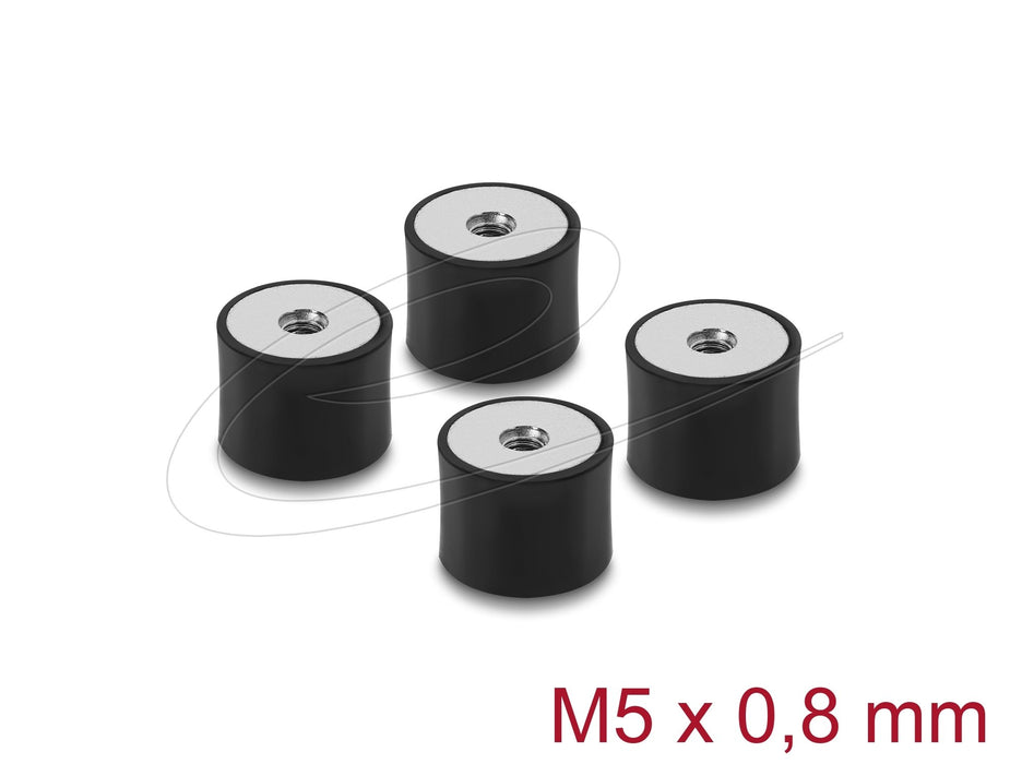 EAN 4043619608263 - DeLOCK 60826 kit de montaje Negro, Acero Acero, Caucho imagen 1