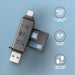 EAN 8595247907134 - Axagon CRE-DAC USB-C+ USB-A 5 Gbps MINI card reader 2-slot & lun SD/microSD lector de tarjeta USB 3.0 Typ imagen 3